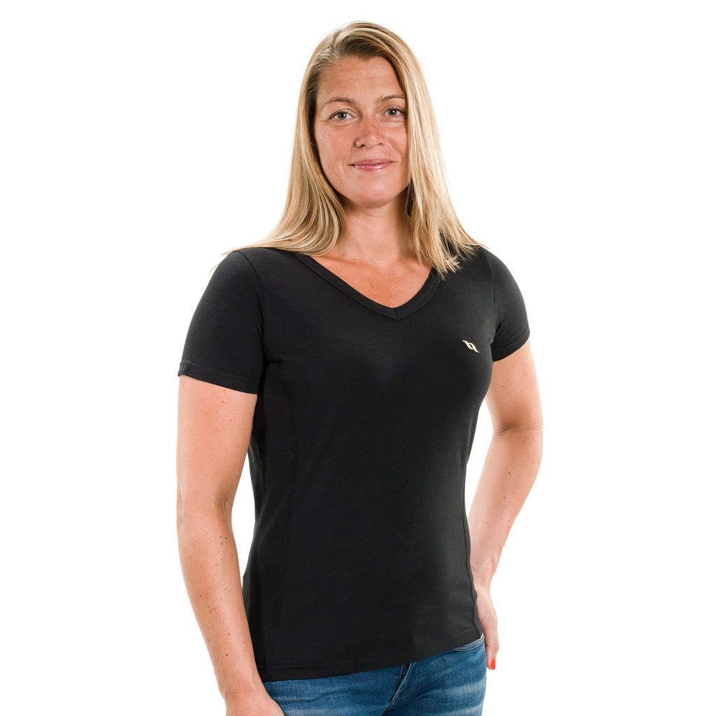 T-shirt med V-hals - Back on Track Danmark