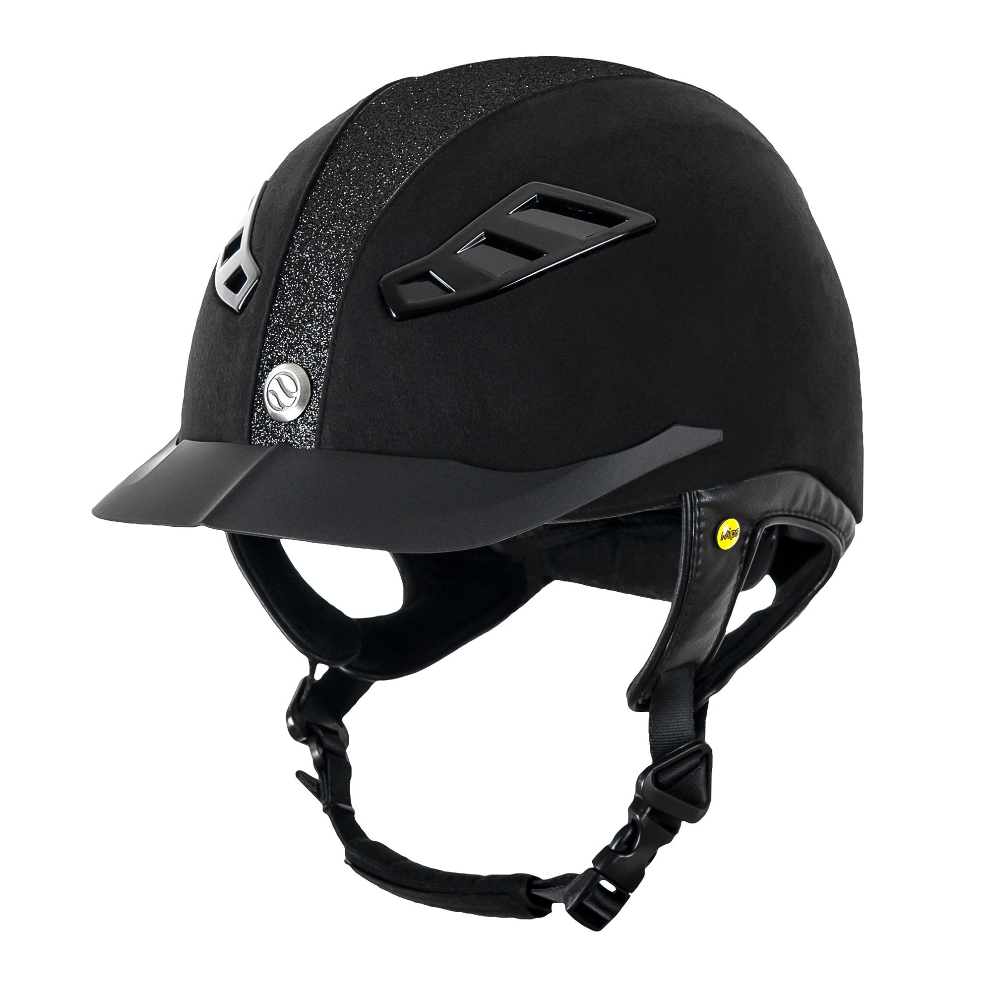 EQ3 Lynx Glitter Hjelm Sort/Sand - Back on Track Danmark